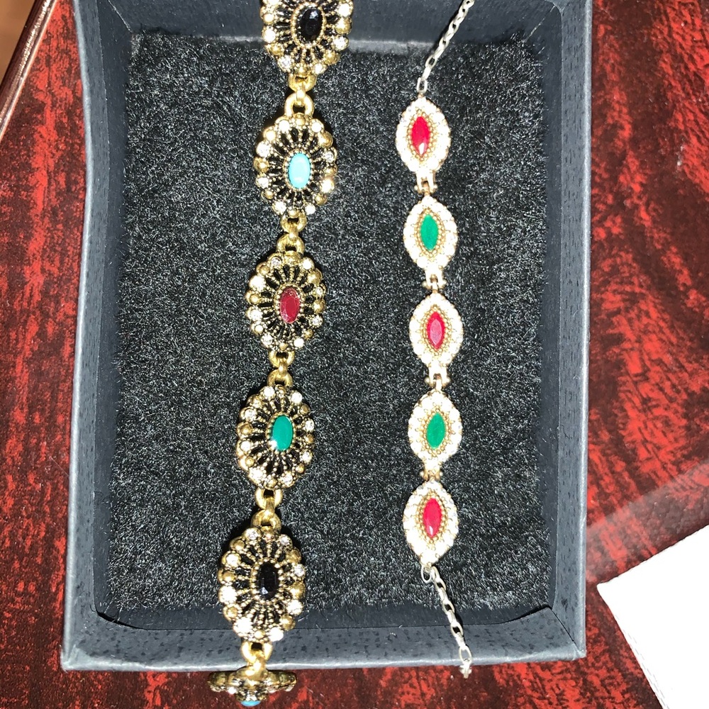 Turkish style gemstone bracelets